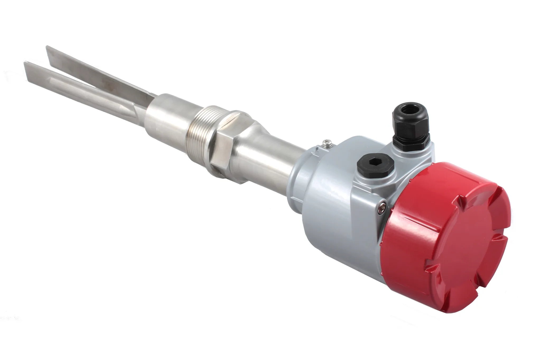 Вибрационный датчик предельного уровня сыпучих материалов в алюм. корпусе, -40 +150 С, Pmax=10 bar, 22-265 VAC - 20-46 VDC, IP 67, чувств. от 10 г/л, соединение- резьба G 1 1/2", нерж. сталь 304, удлинение 600 мм, нерж. сталь 304, выход- реле DPDT