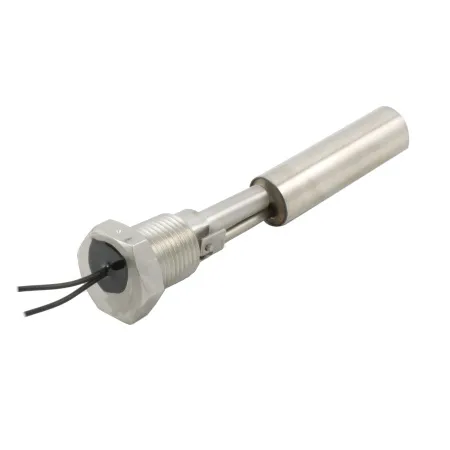 Поплавковый датчик уровня жидкости, горизонтальное исполнение, -20 +120 С, соединение- резьба 1/2"NPT нерж. сталь, кабель 500 мм, поплавок - нерж. сталь